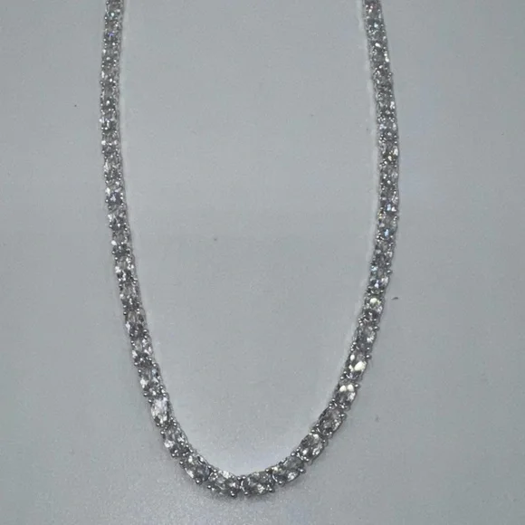 28ct Oval Tennis Necklace - Picture 11 of 16